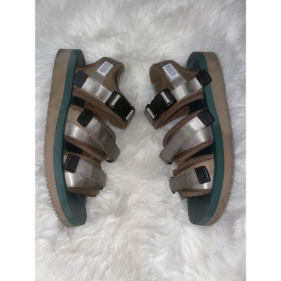 Suicoke Kisee-V Khaki Green Vibram Soles Sandals Size US Men’s 9 Women’s 11 - Picture 1 of 11